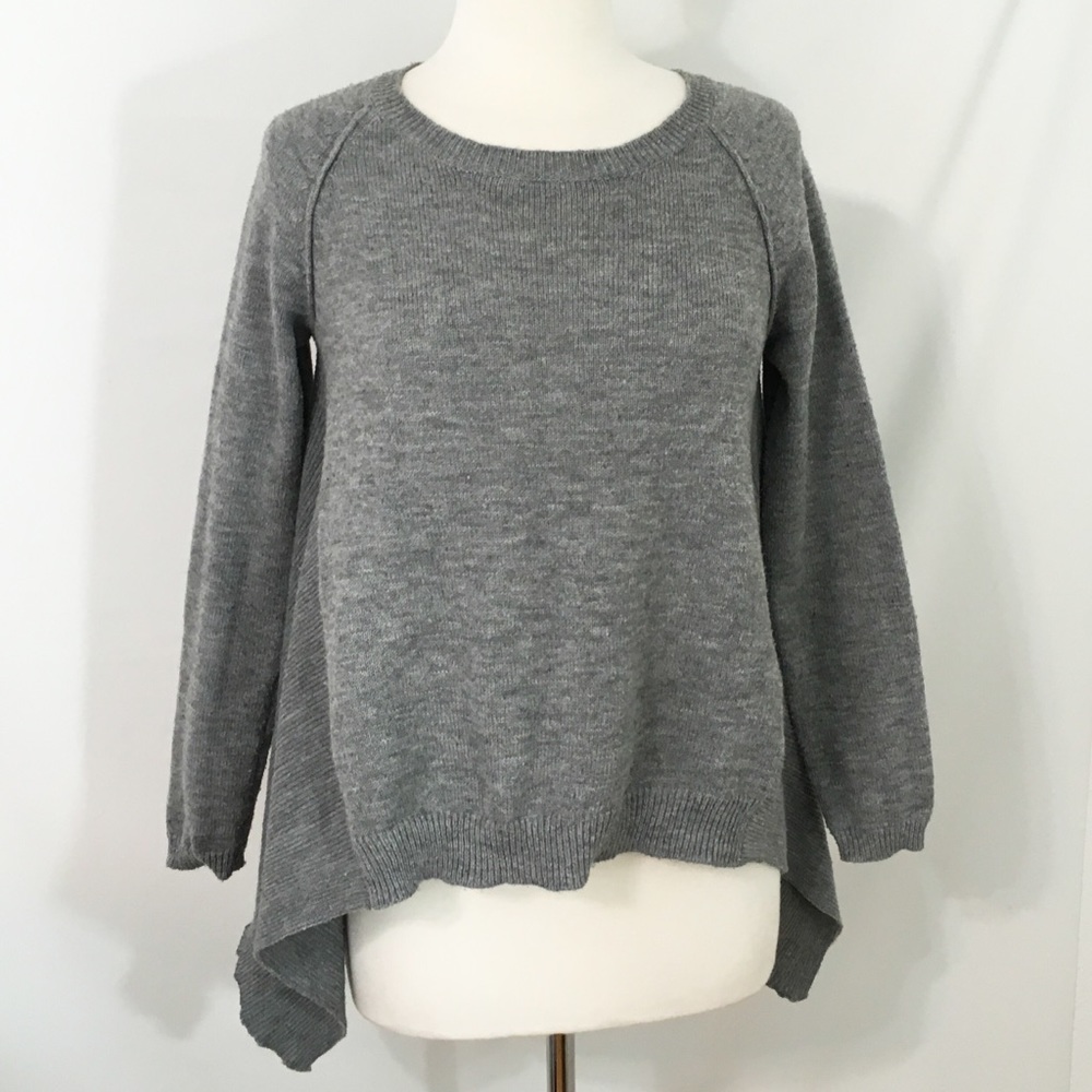 Comme Toi Knit Sweater S Gray Gingham